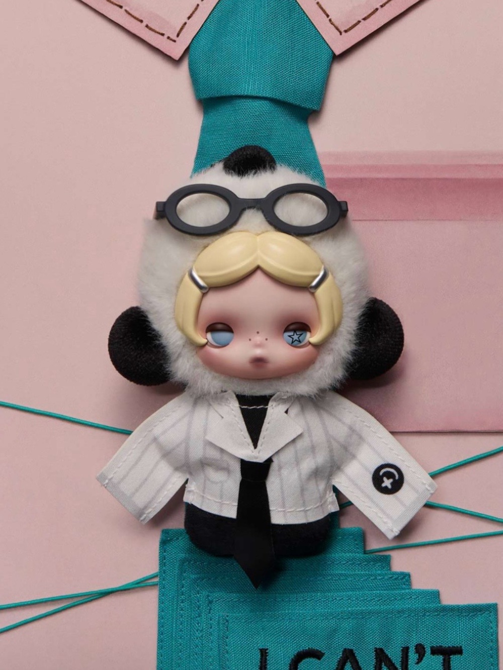POP MART SKULLPANDA Off Mode Series Plush Doll Pendant - No Adulting